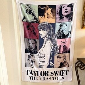Taylor Swift The Eras Tour Tapestry Wall Hanging 59x40 Concert Merch Multicolor